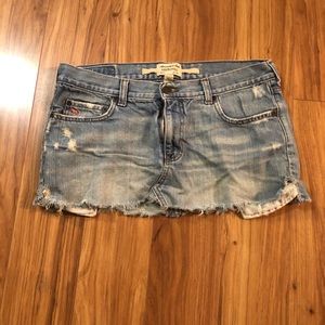 Abercrombie Jean Mini Skirt size 6
